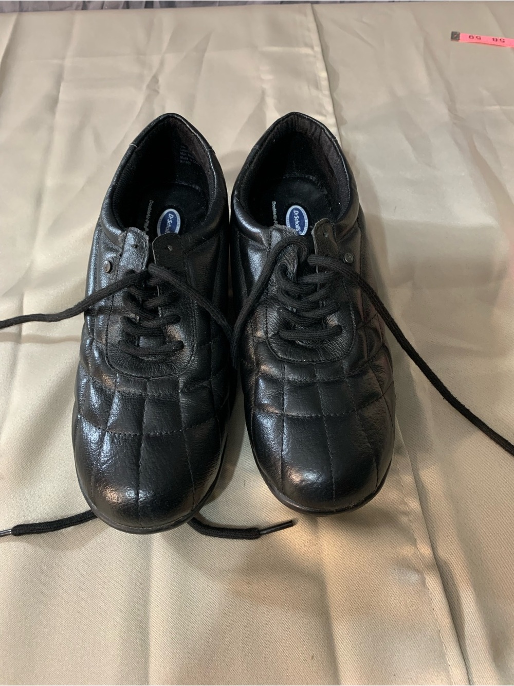 Dr. Scholl's Men's Black Quilted Lace-Up Athletic Shoes  b1/16